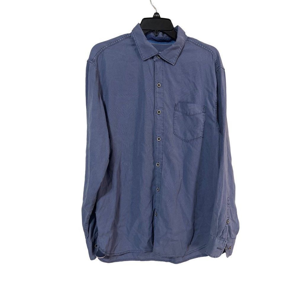 Tommy Bahama mens shirt size large Dobby Dylan Dockside Blue button down‎
